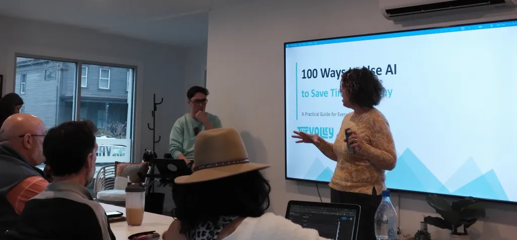 Participants gathered for an Everyday AI workshop at The Valley Hub