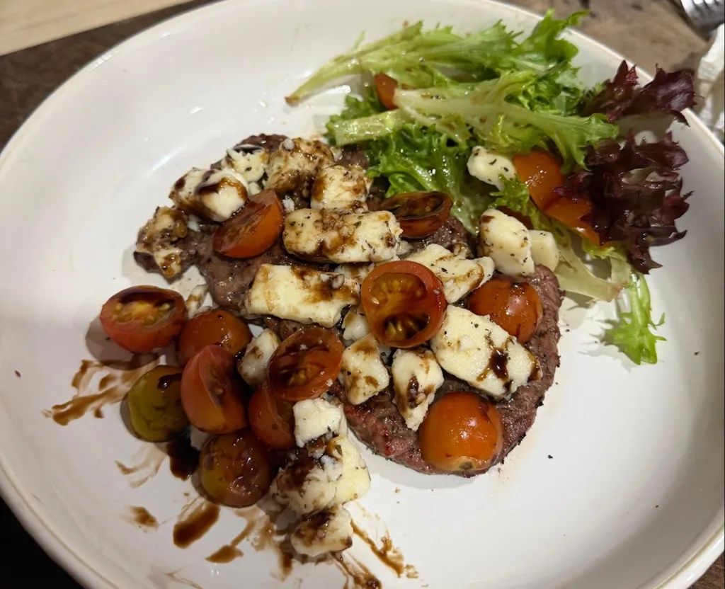 A plated meal made with Washington County farm ingredients